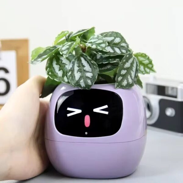 Smart Planter Pot with LCD, Wi-Fi & Self-Watering Pot - Image 2