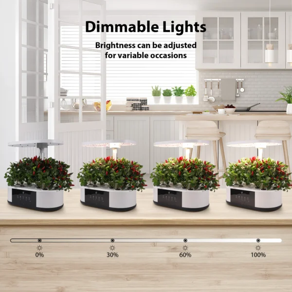 12-Pod Hydroponic System with LED Grow Lights - Image 5