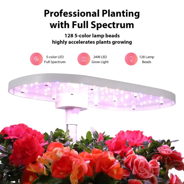 12-Pod Hydroponic System with LED Grow Lights - Image 2