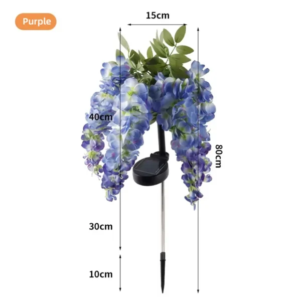 Solar LED Wisteria Garden Lights - Image 3