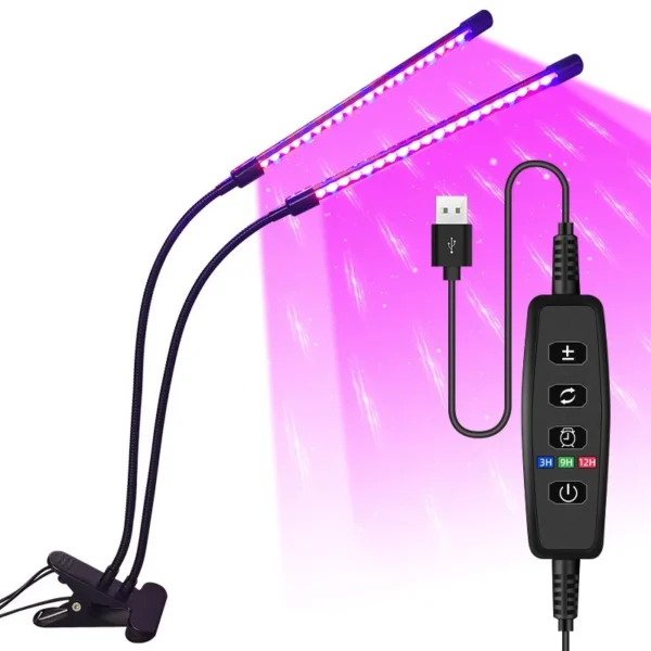 LED Grow Light with Adjustable Arms & Timer - Image 7