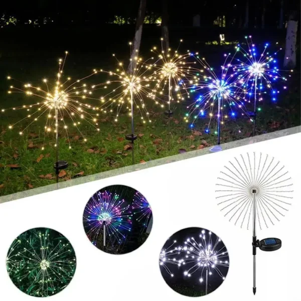 Outdoor Solar Firework LED Garden Decor - Image 6