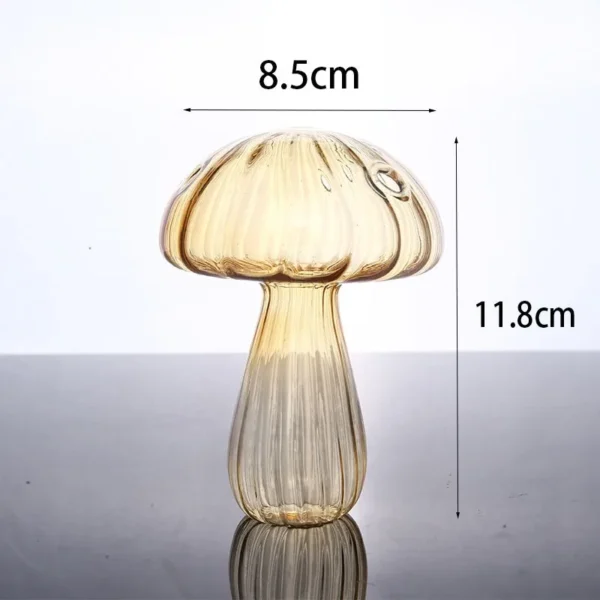 Mushroom Glass Vase Hydroponic Plant Decor - Image 11
