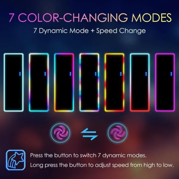 LED Full Length Mirror with 7 Color Modes - Image 2