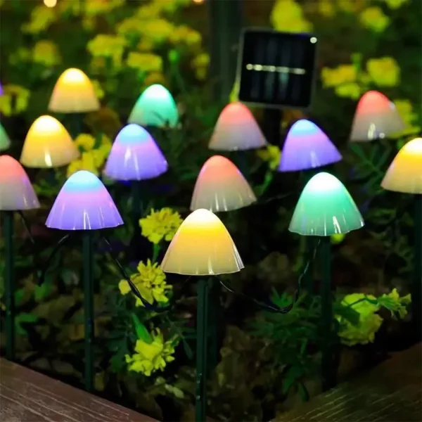 10 LED Solar Mushroom Garden Lights - Image 7