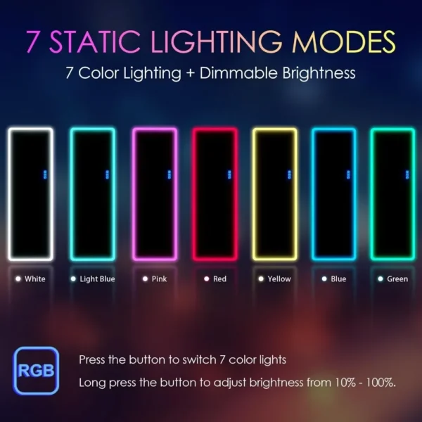 LED Full Length Mirror with 7 Color Modes - Image 3