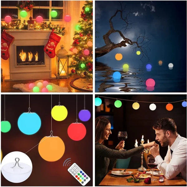 LED Color-Changing Floating Pool Lights - Image 5