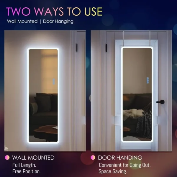 LED Full Length Mirror with 7 Color Modes - Image 5