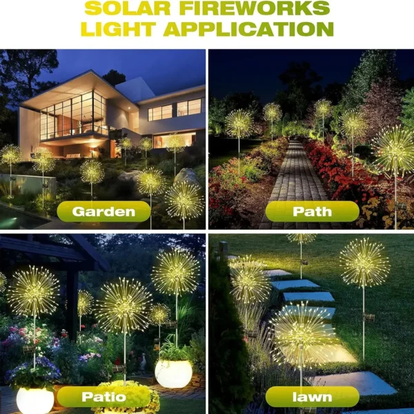 Outdoor Solar Firework LED Garden Decor - Image 5