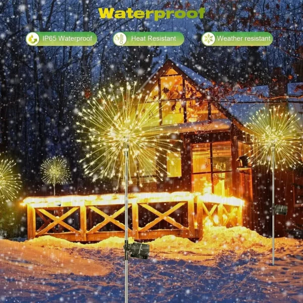 Outdoor Solar Firework LED Garden Decor - Image 8
