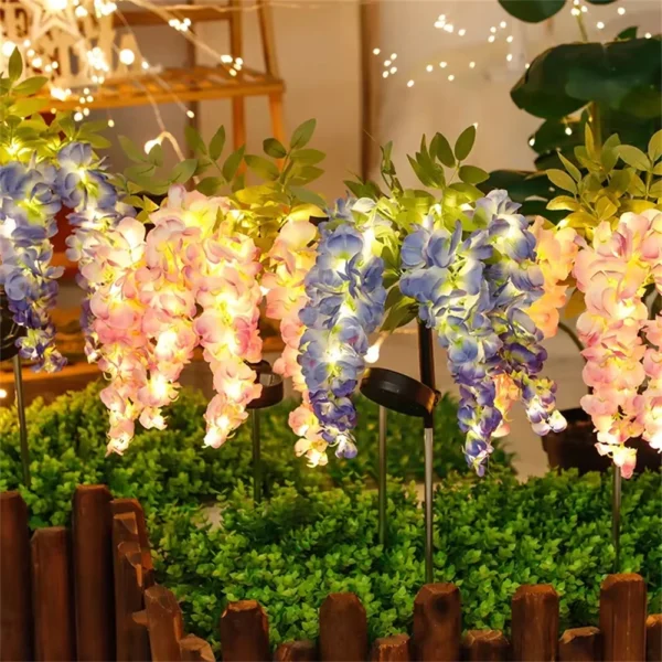 Solar LED Wisteria Garden Lights - Image 4