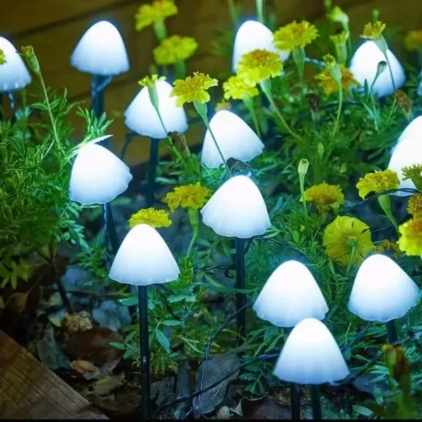 10 LED Solar Mushroom Garden Lights - Image 4