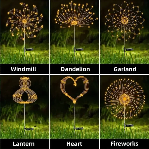 Outdoor Solar Firework LED Garden Decor - Image 3