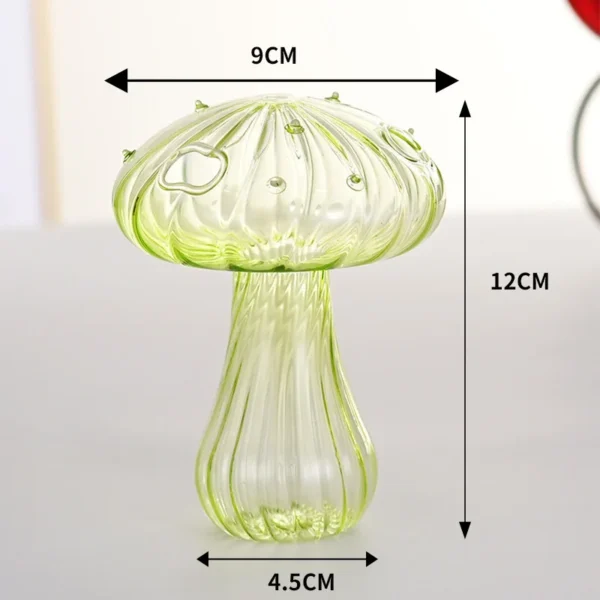 Mushroom Glass Vase Hydroponic Plant Decor - Image 16