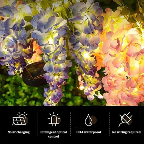 Solar LED Wisteria Garden Lights - Image 6