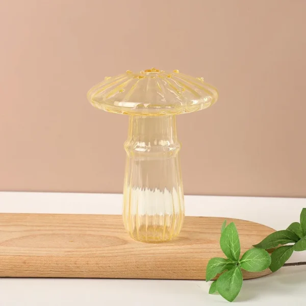 Mushroom Glass Vase Hydroponic Plant Decor - Image 6