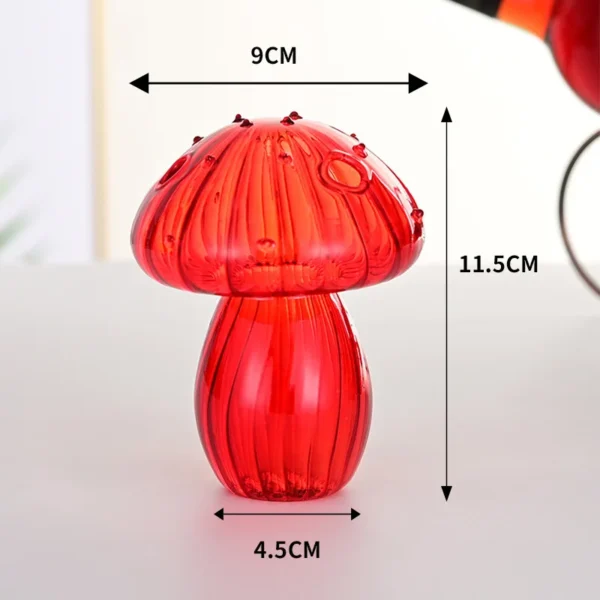 Mushroom Glass Vase Hydroponic Plant Decor - Image 17