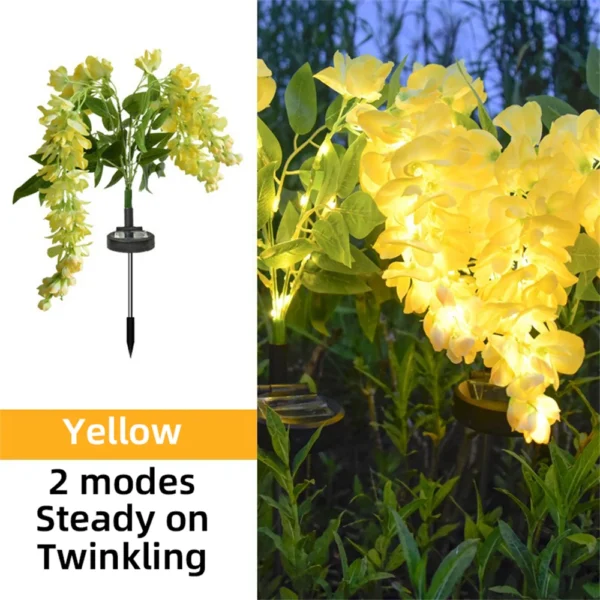 Solar LED Wisteria Garden Lights - Image 8