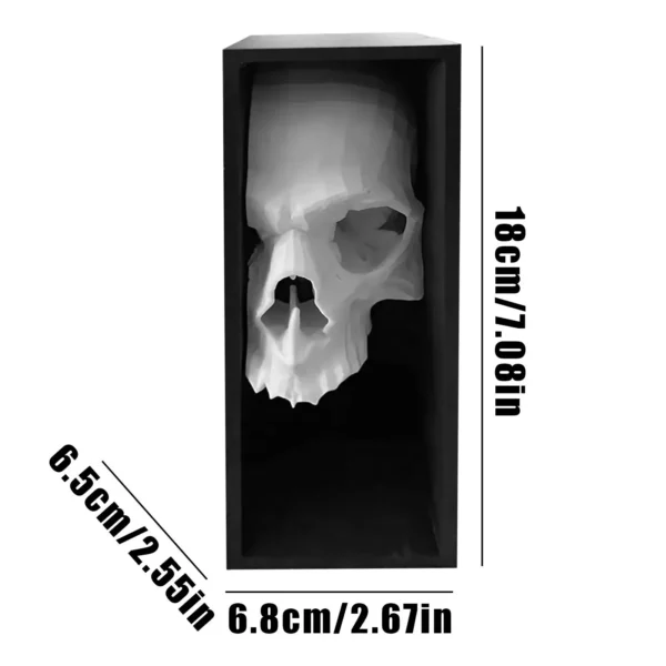 Skull Bookend For Shelves Study Book Support Stoppers Spooky Gothic Design Magazines Bookend Shelf Decor For Apartment Living - Image 6