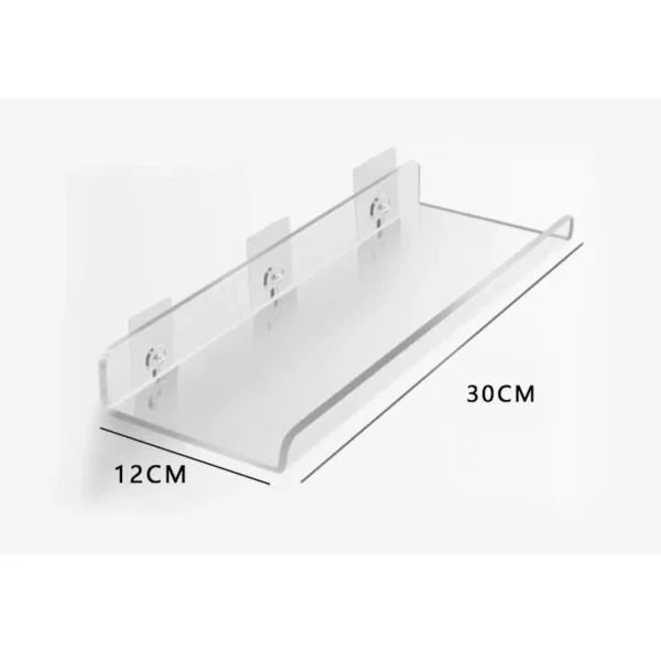 Color Acrylic Wall Mounted Storage Rack Modern Bathroom Living Room Shelves Free Punching Wall Shelf Home Decorative Shelves - Image 18