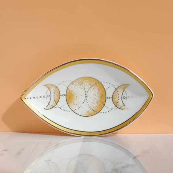 Trinket Dish Ring Dish Ceramic Evil Eye Trinket Plate Cute Decor Jewelry Tray  Gift Dish - Image 3
