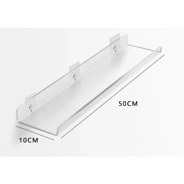 Color Acrylic Wall Mounted Storage Rack Modern Bathroom Living Room Shelves Free Punching Wall Shelf Home Decorative Shelves - Image 16