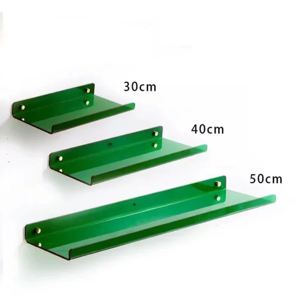 Color Acrylic Wall Mounted Storage Rack Modern Bathroom Living Room Shelves Free Punching Wall Shelf Home Decorative Shelves - Image 44