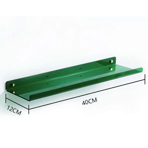 Color Acrylic Wall Mounted Storage Rack Modern Bathroom Living Room Shelves Free Punching Wall Shelf Home Decorative Shelves - Image 8