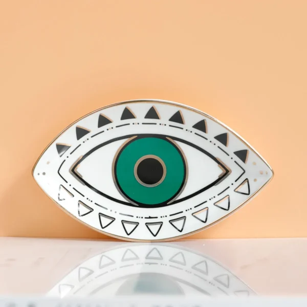 Trinket Dish Ring Dish Ceramic Evil Eye Trinket Plate Cute Decor Jewelry Tray  Gift Dish - Image 6