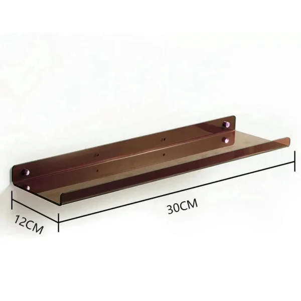 Color Acrylic Wall Mounted Storage Rack Modern Bathroom Living Room Shelves Free Punching Wall Shelf Home Decorative Shelves - Image 14