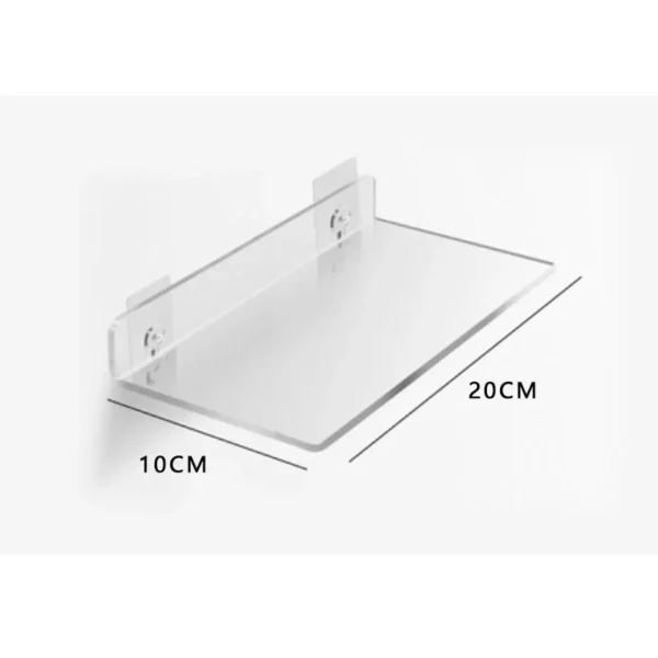 Color Acrylic Wall Mounted Storage Rack Modern Bathroom Living Room Shelves Free Punching Wall Shelf Home Decorative Shelves - Image 28