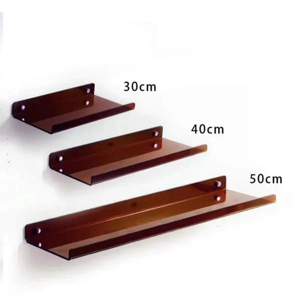 Color Acrylic Wall Mounted Storage Rack Modern Bathroom Living Room Shelves Free Punching Wall Shelf Home Decorative Shelves - Image 41