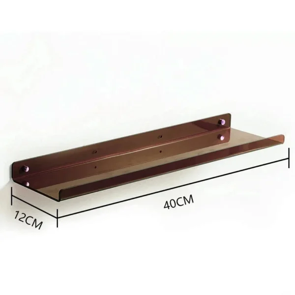 Color Acrylic Wall Mounted Storage Rack Modern Bathroom Living Room Shelves Free Punching Wall Shelf Home Decorative Shelves - Image 38