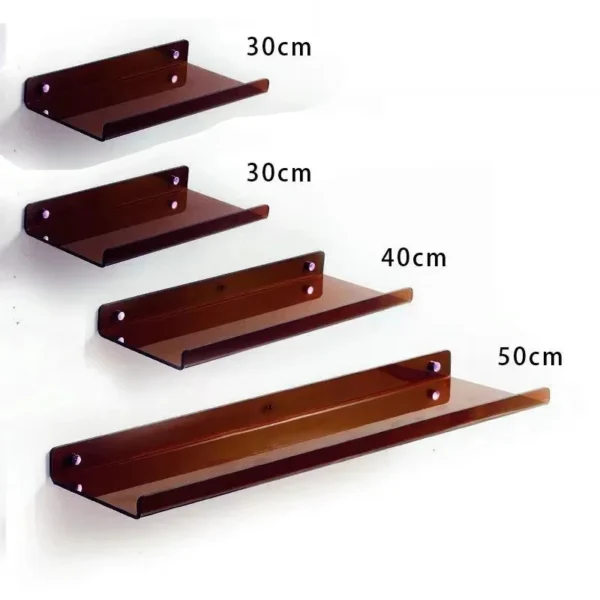 Color Acrylic Wall Mounted Storage Rack Modern Bathroom Living Room Shelves Free Punching Wall Shelf Home Decorative Shelves - Image 39