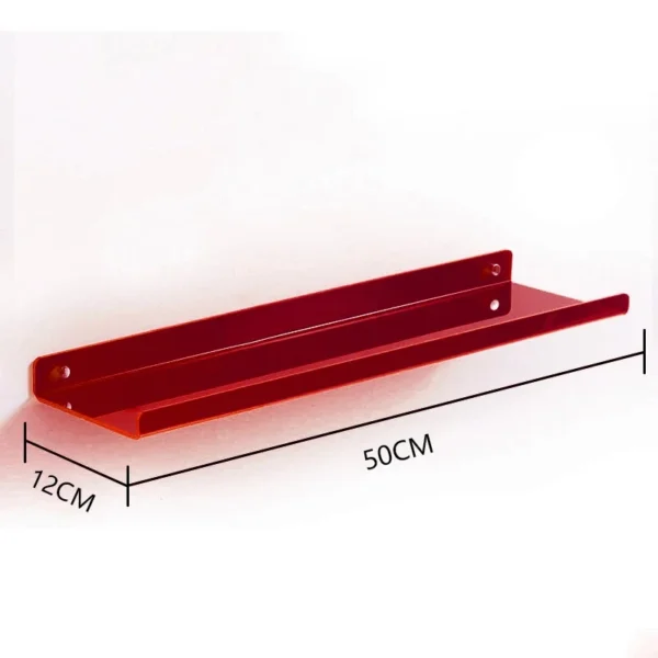 Color Acrylic Wall Mounted Storage Rack Modern Bathroom Living Room Shelves Free Punching Wall Shelf Home Decorative Shelves - Image 29