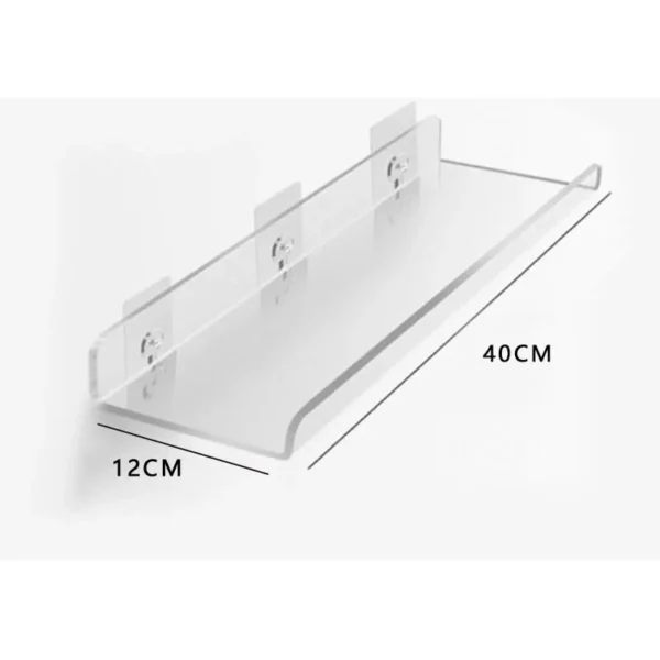 Color Acrylic Wall Mounted Storage Rack Modern Bathroom Living Room Shelves Free Punching Wall Shelf Home Decorative Shelves - Image 9