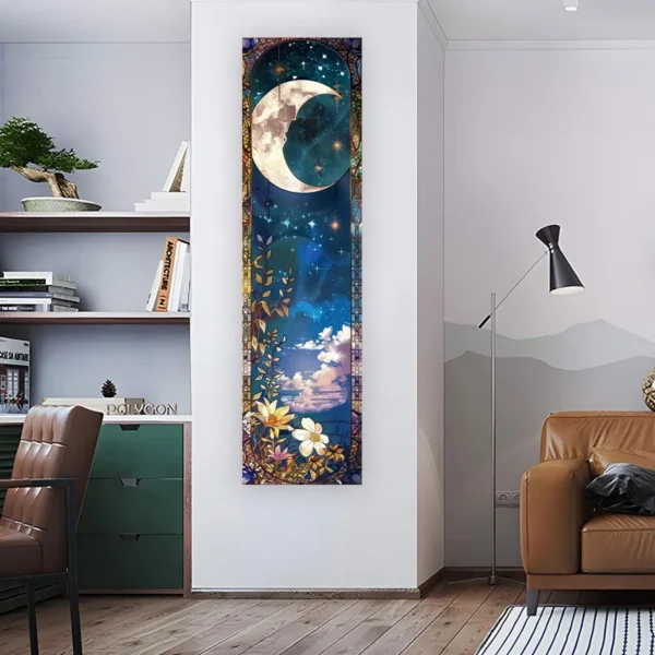 Floral & Plants Chart Vertical Tapestry Mushrooms Wall Hanging Reference llustrative Botanical Art Tapestry Flowers Home Decor - Image 10