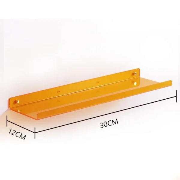 Color Acrylic Wall Mounted Storage Rack Modern Bathroom Living Room Shelves Free Punching Wall Shelf Home Decorative Shelves - Image 10