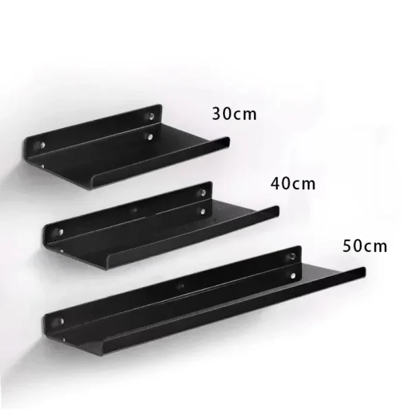Color Acrylic Wall Mounted Storage Rack Modern Bathroom Living Room Shelves Free Punching Wall Shelf Home Decorative Shelves - Image 23