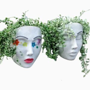 Artistic Face Wall hanging flower Planter