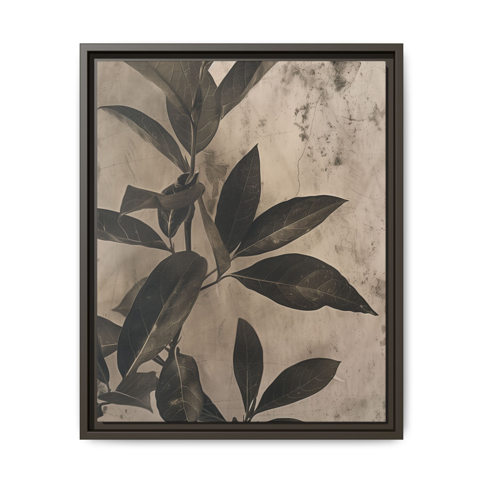Muted Botanical Study I – Atmospheric Canvas Wall Art - Image 2