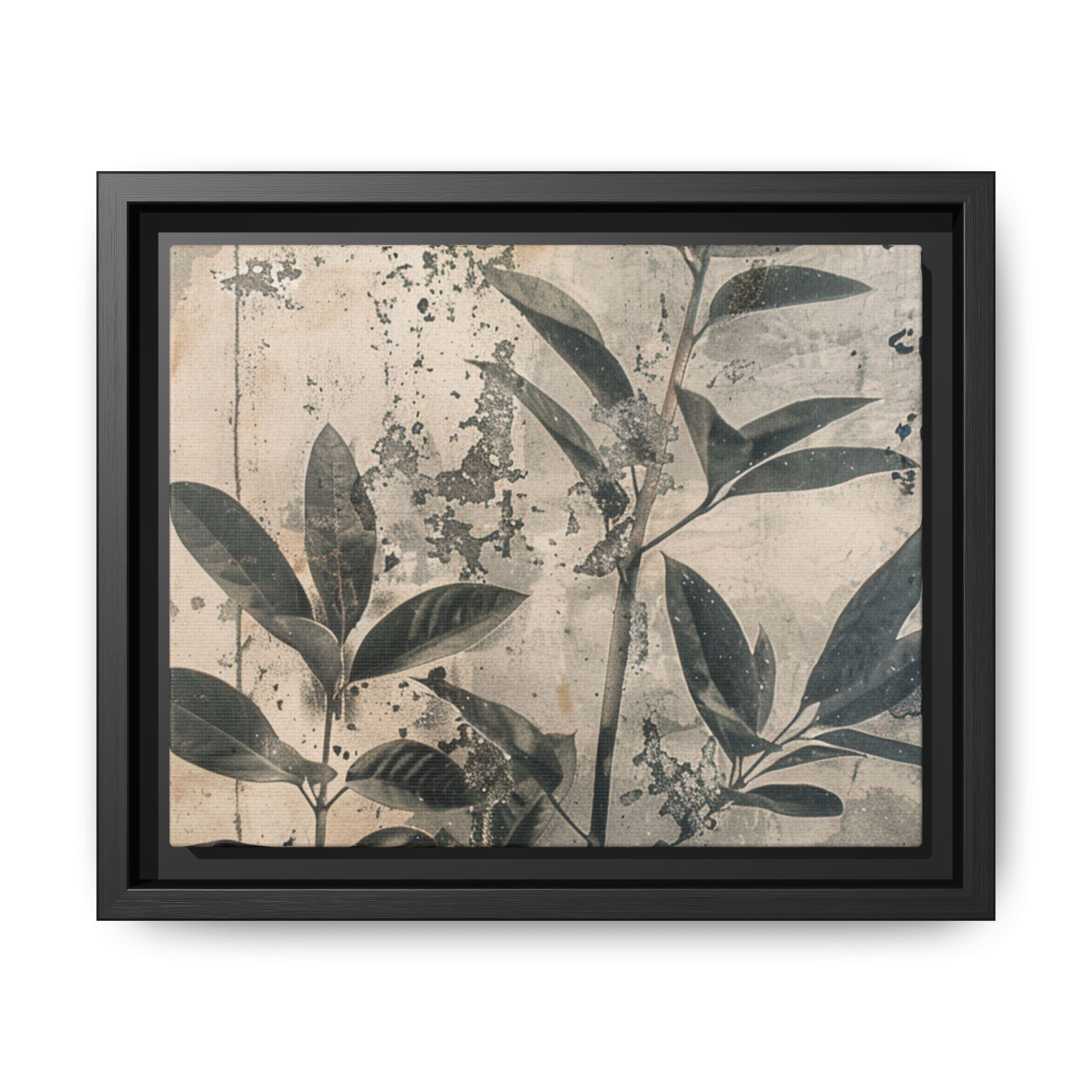 Framed Botanical Wall Art – Vintage Leaf Matte Canvas - Image 9