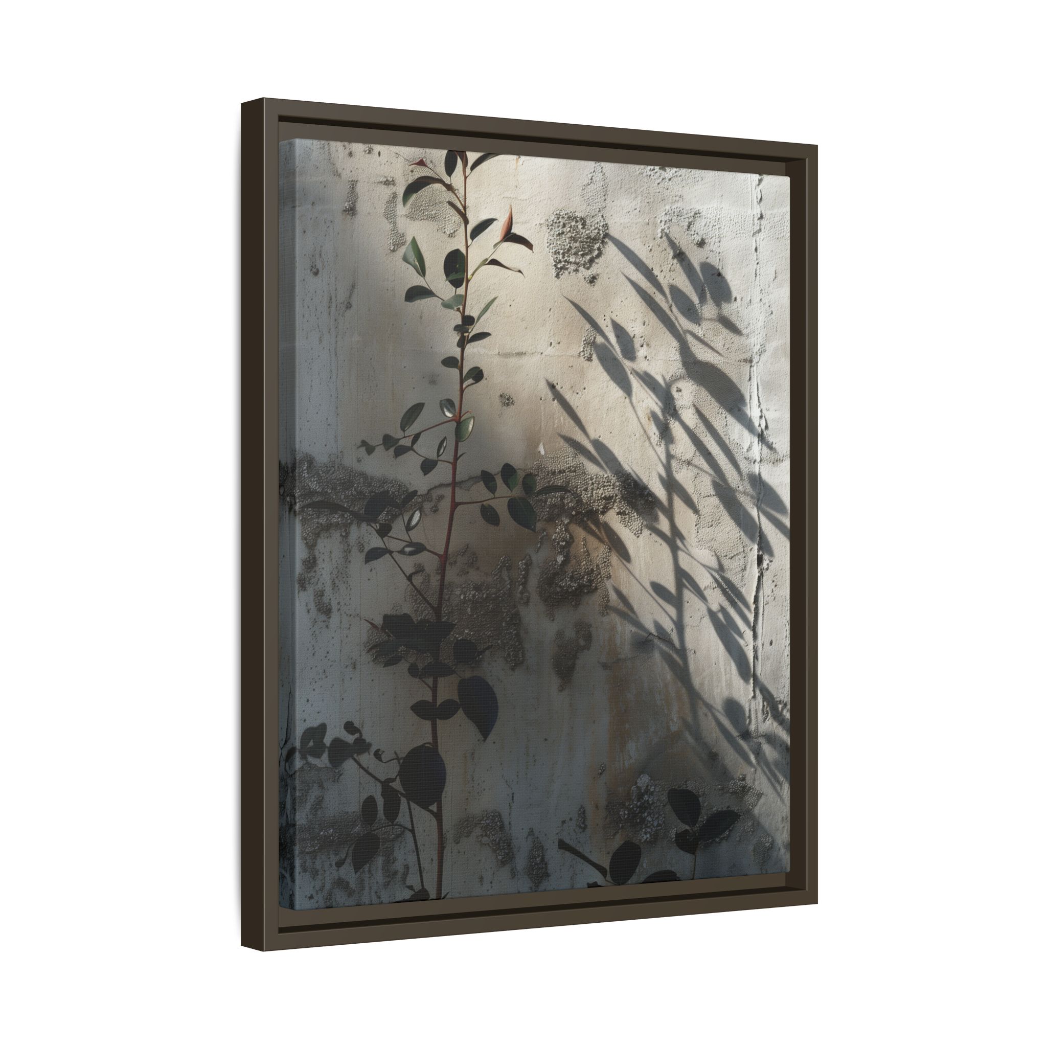 Botanical Shadow Study Canvas Print | Moody Nature Wall Art - Image 2
