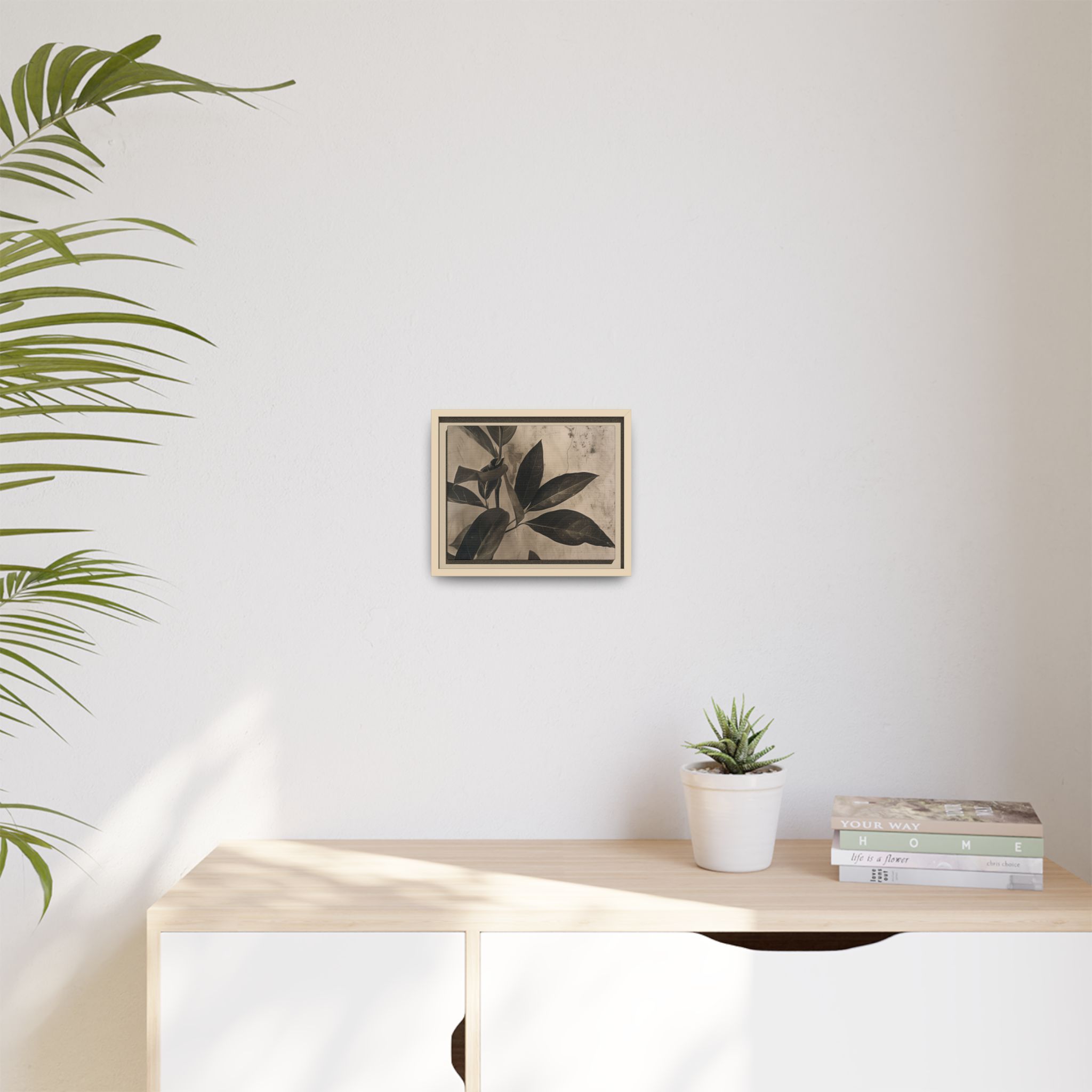 Muted Botanical Study I – Atmospheric Canvas Wall Art - Image 9