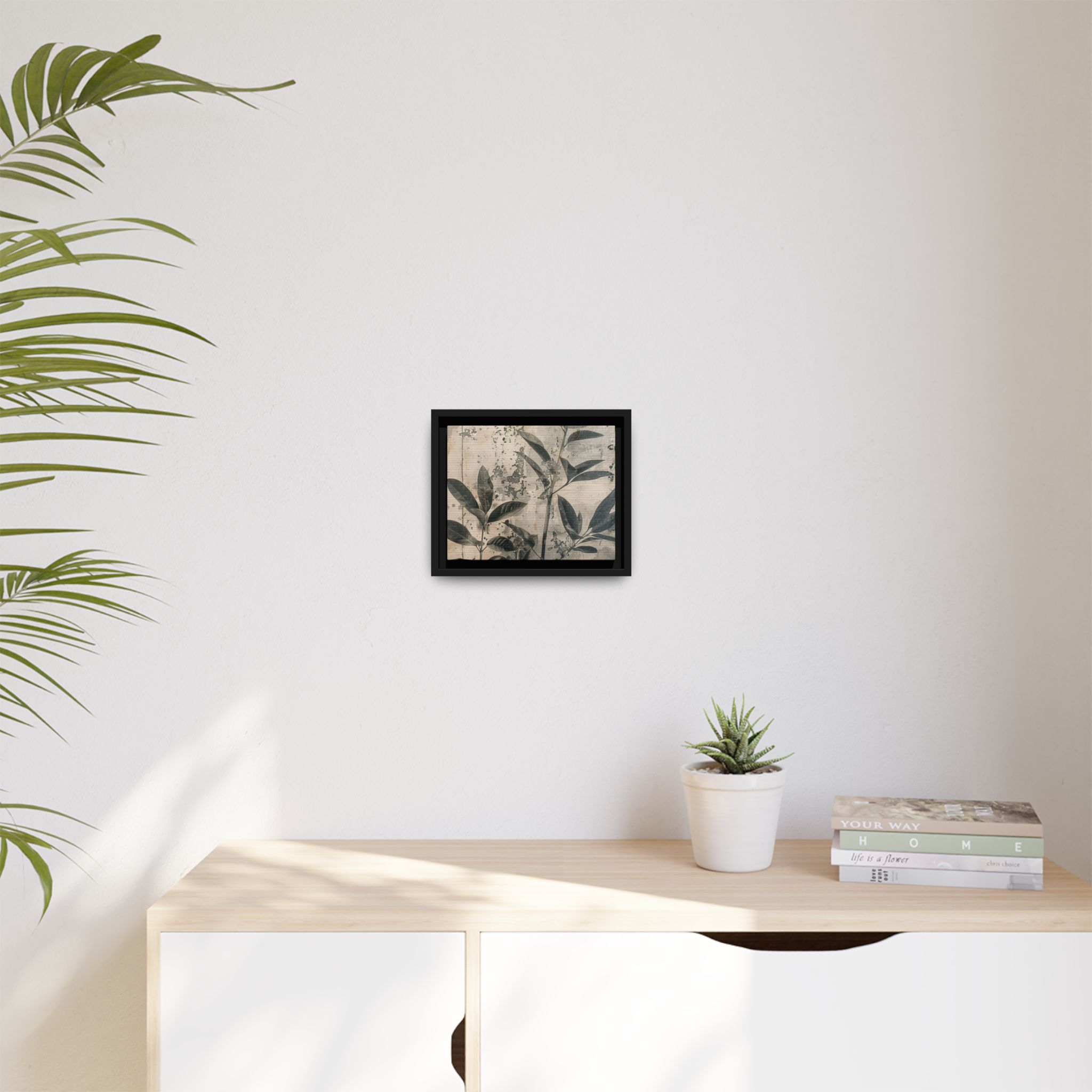 Framed Botanical Wall Art – Vintage Leaf Matte Canvas - Image 11