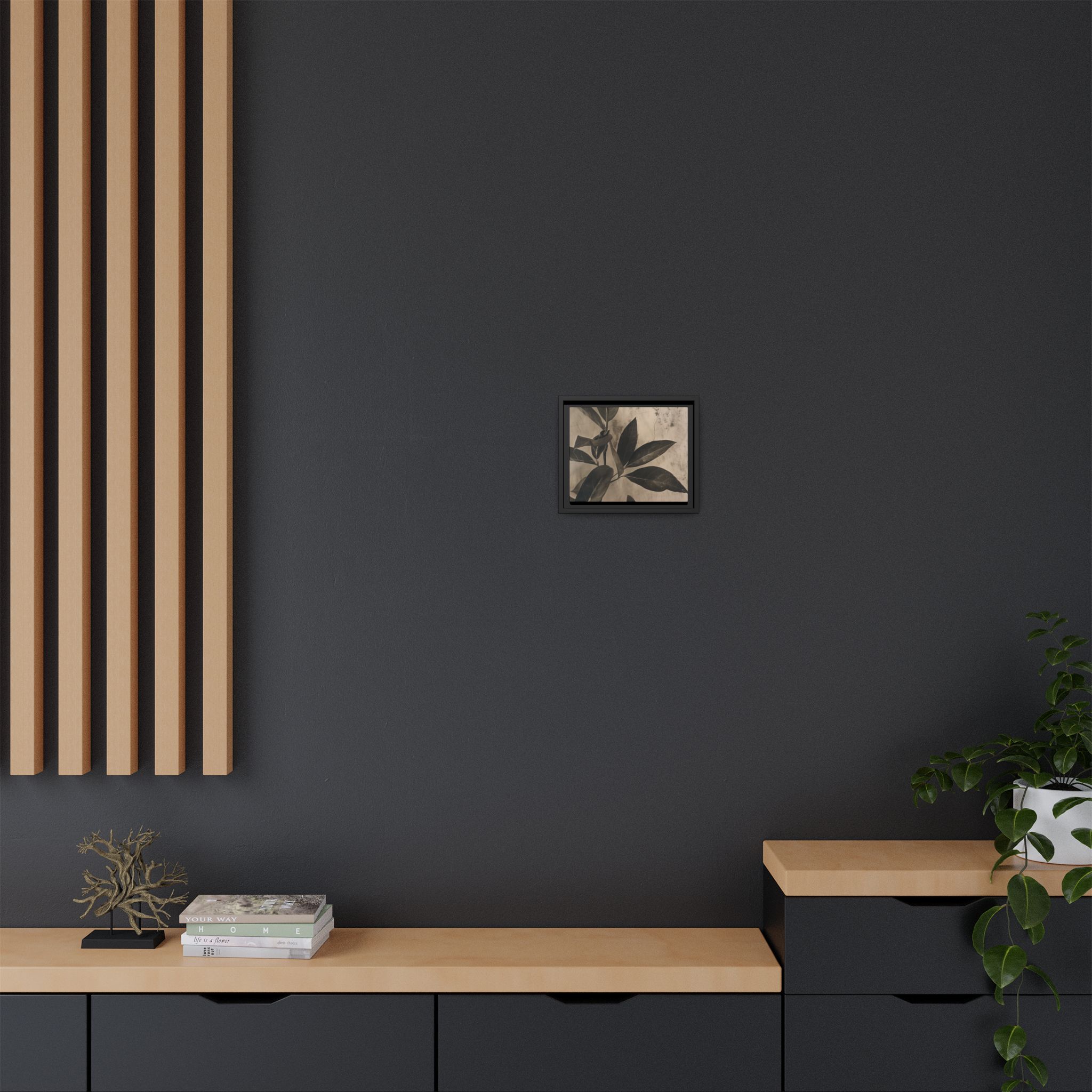 Muted Botanical Study I – Atmospheric Canvas Wall Art - Image 8