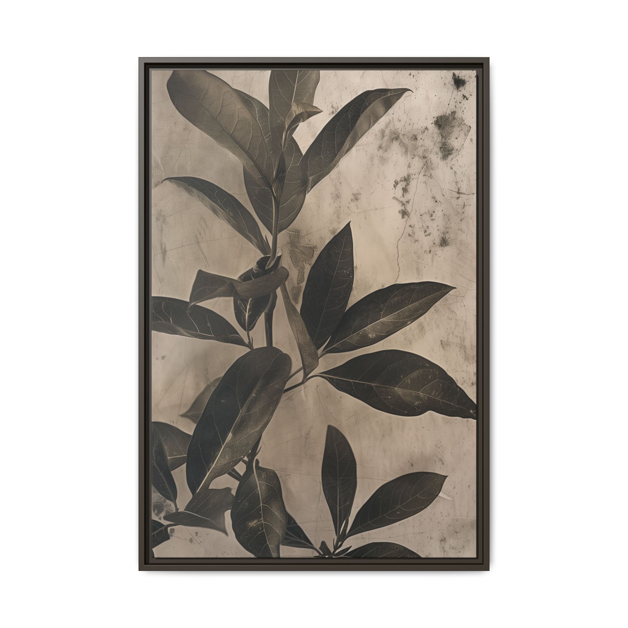 Shadow Leaf Framed Canvas Wall Art - Image 13