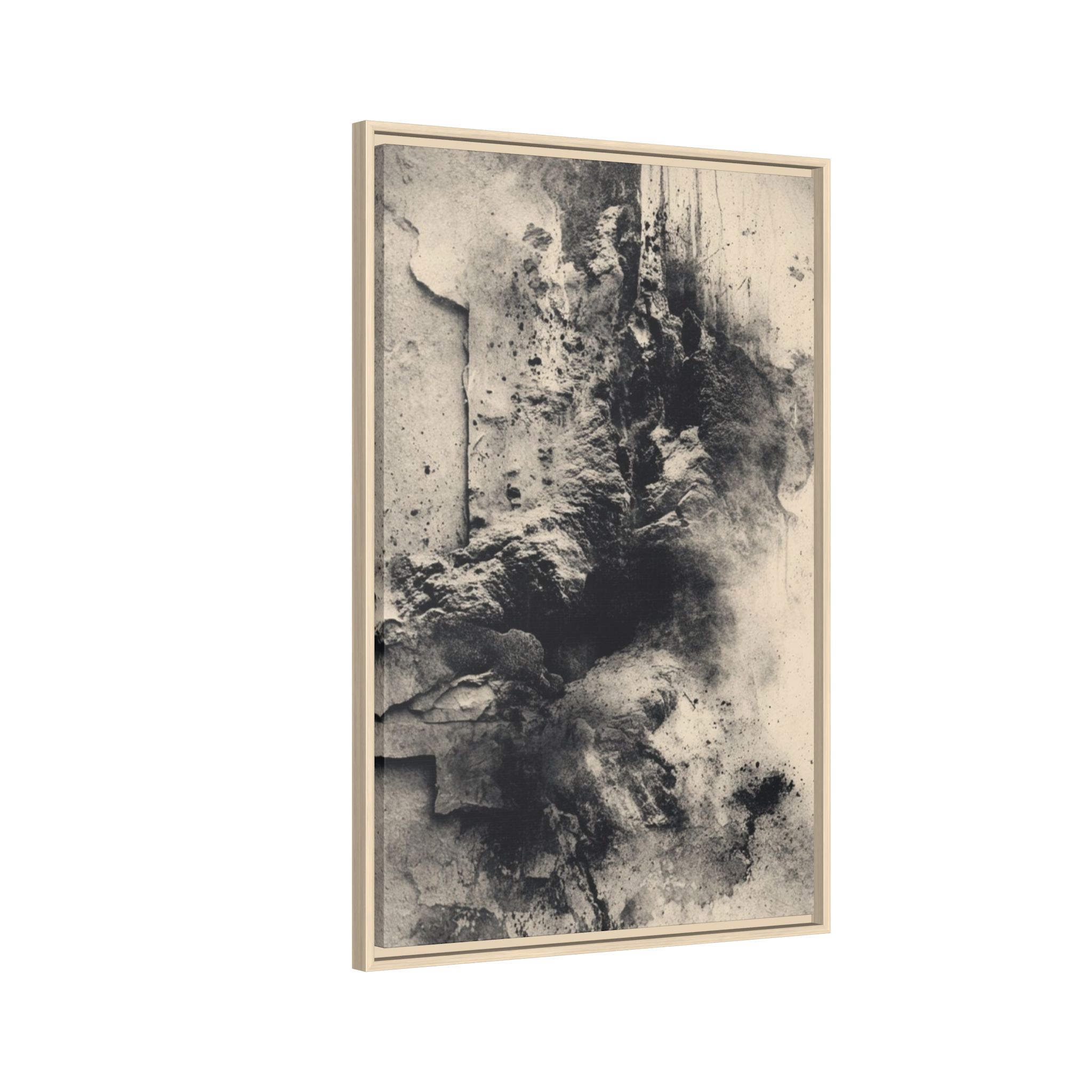 Black & Ivory Textured Abstract Canvas | Framed Neutral Wall Art - Image 38