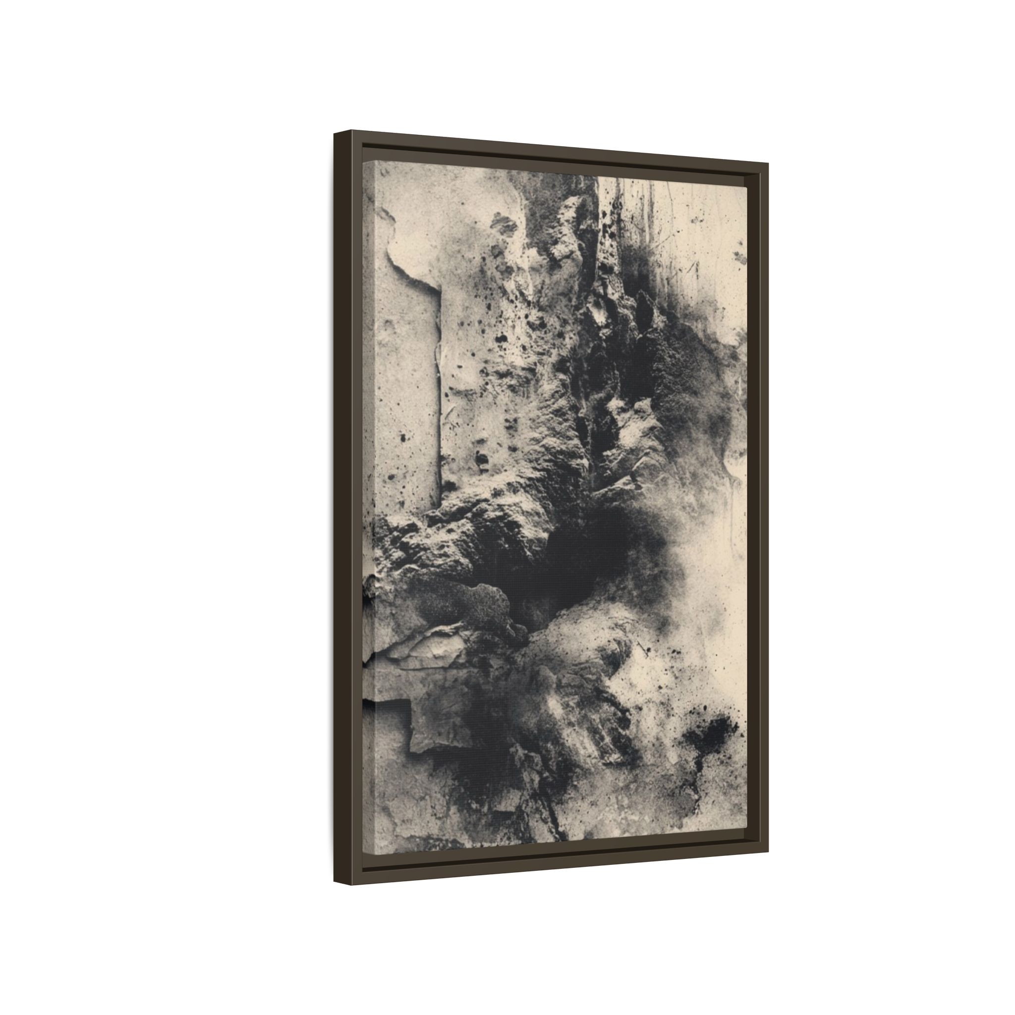 Black & Ivory Textured Abstract Canvas | Framed Neutral Wall Art - Image 22