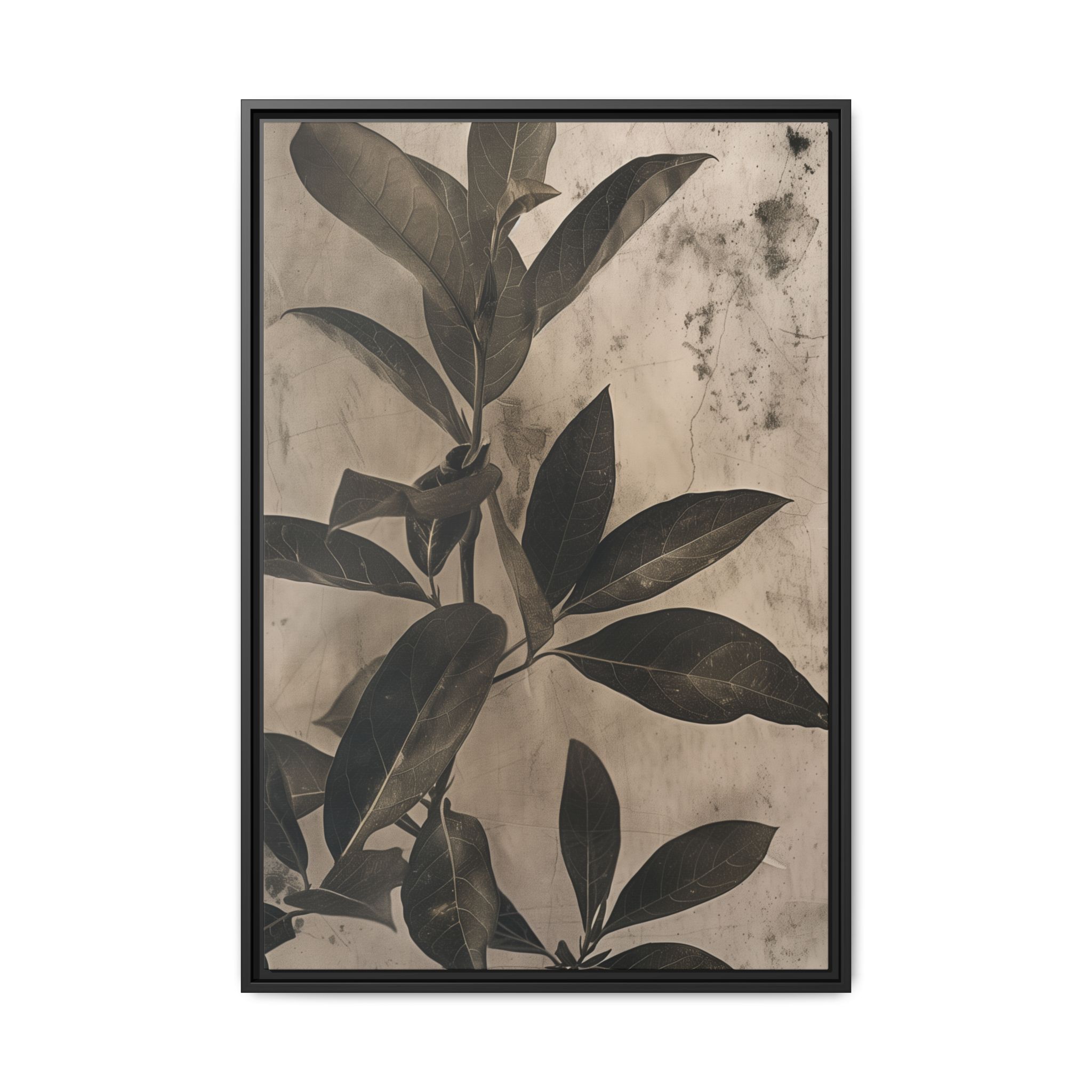 Shadow Leaf Framed Canvas Wall Art - Image 9